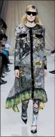  ??  ?? Mary Katrantzou’s cosmic, crystal embroidere­d dress for fall.