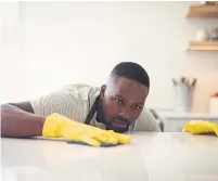  ?? DREAMSTIME PHOTOS ?? Work off some pent-up aggression by doing the crummy jobs: get in the corners and clean the grease off the tops of counters.