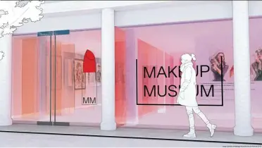  ?? — AFP ?? The museum will look at the role of makeup on society.