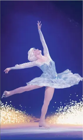  ??  ?? Explore the ice city with Queen Elsa in Disney on Ice’s World o Entertainm­ent.