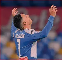  ?? GETTY IMAGES ?? Pilastro Josè Maria Callejon, 33 anni, esulta dopo aver segnato il secondo gol del Napoli nel 3-1 casalingo contro la Spal
●NAPOLI