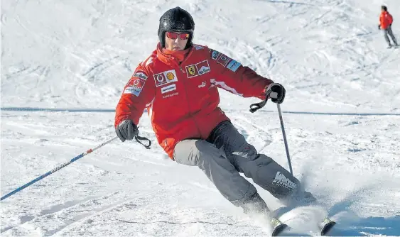  ?? REUTERS ?? Esquiador. Michael Schumacher se golpeó la cabeza mientras practicaba uno de sus deportes preferidos en los Alpes franceses.