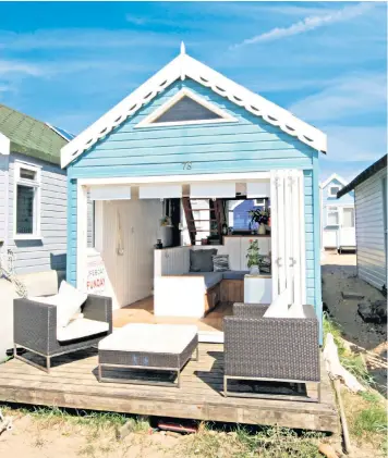  ??  ?? Even the estate agent selling this Dorset beach hut said buyers would have to be ‘bonkers’ to pay the asking price. But what was it? Q15