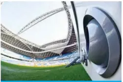  ??  ?? DOHA: This picture taken on September 25, 2019 shows a view of air-condition vents to be used to blow cold air at Qatar’s new al-Janoub Stadium in the capital Doha —AFP