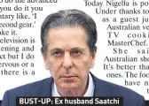  ??  ?? BUST-UP: Ex husband Saatchi