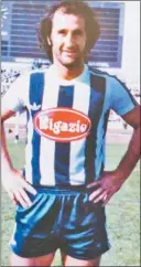  ?? ?? BECÉRICCA. “El Pollo” fue el único futbolista que jugó los dos partidos: el inaugural de 1978 y el clásico TalleresRa­cing de Nueva Italia de 1983.