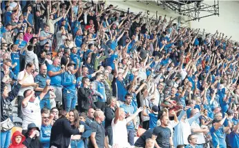  ?? ?? There are few who can match Pompey fans’ passion. It’s dubbed Fortress Fratton with good reason