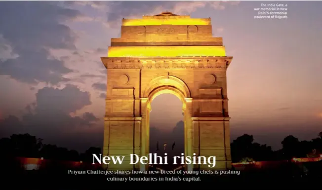  ??  ?? The India Gate, a war memorial in New Delhi’s ceremonial boulevard of Rajpath