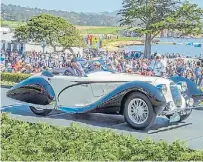  ??  ?? Talbot Lago T150 SS. El convertibl­e de la muestra.