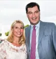  ?? Foto: imago ?? Markus Söder mit seiner Frau Karin, der künftigen First Lady.