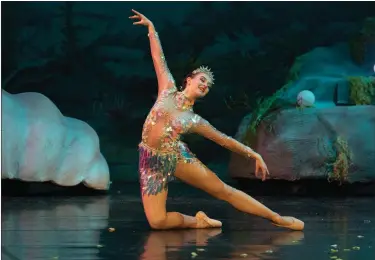  ?? PHOTO COURTESY OF MBC ?? Shown in this file photo from a previous “Little Mermaid” production is Elise Borngesser of Macomb. She and Andalee White will play the Little Mermaid in this weekend’s full length production appearing at the Macomb Center for the Performing Arts.