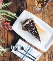  ??  ?? Chocolate peanut butter pie by Jeff Koop.