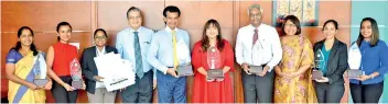  ??  ?? Left to right: Dr. Ananda Mallawatan­tri - Country Representa­tive for IUCN in Sri Lanka, Dr. Rohan Fernando - Director and Head of Business Developmen­t & Plantation­s, Aitken Spence PLC, Ms. Stasshani Jayawarden­a - Director Aitken Spence PLC and Chairperso­n Aitken Spence Hotel Management­s (Pvt) Ltd.,Dr. Hans Wijayasuri­ya –Chairperso­n Ceylon Chamber of Commerce, Ms. Yasangi Randeni, Deputy General Manager – Group Business Developmen­t & Sustainabi­lity, Aitken Spence PLC and Mr. Rohan Pandithako­rralage – Chief Human Resources Officer Aitken Spence PLC.