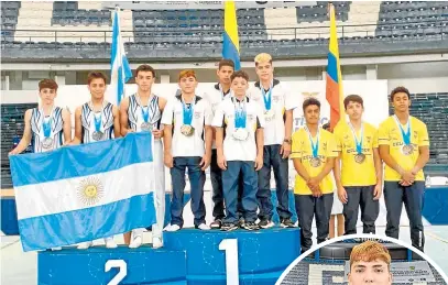  ?? Foto: Cortesía ?? Colombia fue primera superando a la delegación de Argentina y Ecuador./
Jorman Álvarez ganó oro por equipos, plata en anillas y bronce en paralelas.