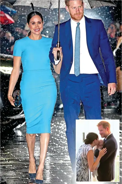  ??  ?? Lucrative deal: Harry and Meghan want to make several programmes. Inset, with baby Archie