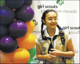  ?? Erik Verduzco Las Vegas Review-Journal @Erik_Verduzco ?? Athena, 14, attends the Girl Scouts of Southern Nevada’s inaugural STEAM Career Conference last week in Las Vegas.