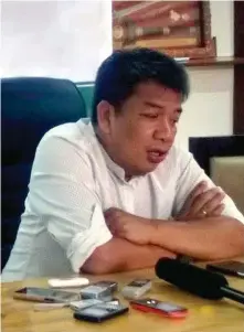  ??  ?? ARMM Governor Mujiv Hataman. (Mindanao Examiner Photo – Rhoderick Beñez)