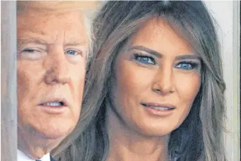  ?? FOTO: AFP ?? First Lady Melania Trump ist nicht immer einverstan­den mit der Politik ihres Mannes Donald.