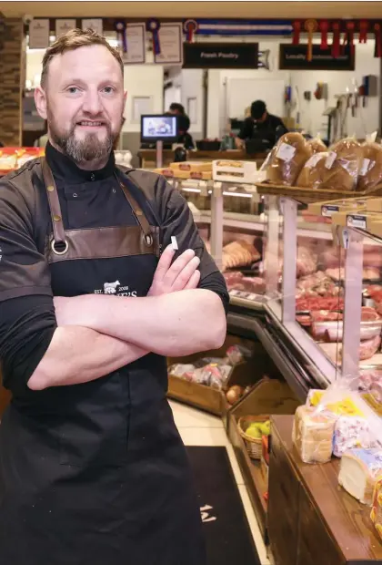  ?? ?? Gary Irvine, Irvine’s Butchers, Maguirebri­dge. Photos by John Mcvitty.