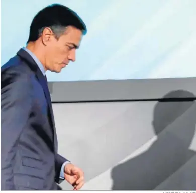  ?? JUAN CARLOS HIDALGO / EFE ?? Pedro Sánchez, en la clausura del VI Congreso de las Empresas Familiares Europeas, ayer en Madrid.