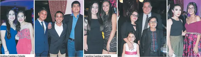  ??  ?? Carolina Cuestas y Valeria Alexis Matute, Marco Galdámez y Manuel Jovel Cárcamo María José y Joselyn Mejía