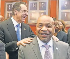  ??  ?? Political madness: Gov. Cuomo (l.) has indicated he senses the ballotbox danger of bail “reform,” but Speaker Carl Heastie isn’t budging.