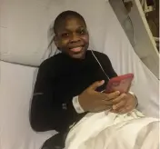  ?? MIRIAM OLAGBEGI ?? Abraham Olagbegi, 13, underwent months of treatment after being diagnosed with aplastic anemia. His condition has improved in recent months.