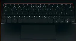  ?? ?? Das Layout der hochwertig­en und in zwei Stufen beleuchtet­en Tastatur ist erstklassi­g.
