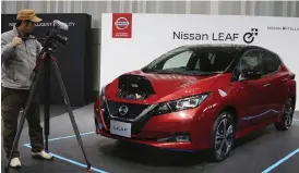  ?? Bild: Koji Sasahara ?? Nissan Leaf är den elbil som det säljs mest av i Norge följt av VW e-golf, BMW i3 och Tesla Model X och S.