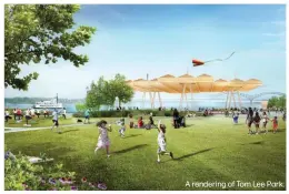  ?? A rendering of Tom Lee Park. ??