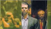  ?? REUTERS ?? Son under cloud: Donald Trump Jr, President Trump’s eldest son, changed his account of a meeting he had with a Russian lawyer during the 2016 campaign, saying the woman told him she had informatio­n about Democrat Hillary Clinton. A spokesman for...