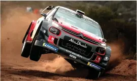  ??  ?? TOO RISKY. Chris Meeke’s adventurou­s approach to rally stages has resulted in the Citroen Total Abu Dhabi team’s terminatin­g his services.