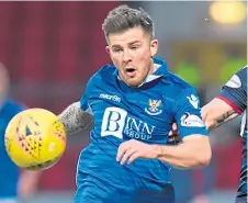  ??  ?? Matty Kennedy is wanted by Aberdeen and Hearts.