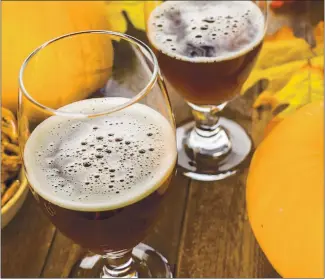  ?? GETTY IMAGES ?? Fall beers run the gamut from brown ales and porters to more distinctiv­e seasonals, including pumpkin.