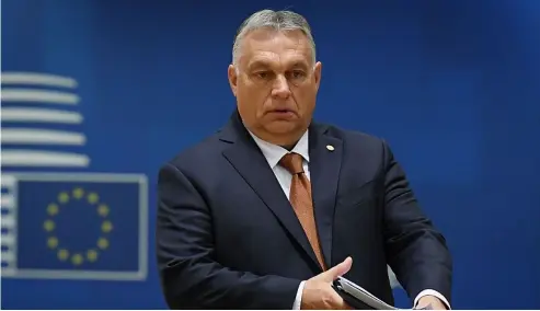  ?? ?? Der ungarische Ministerpr­äsident Viktor Orban