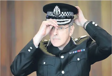  ?? Picture: PA. ?? Mr Gormley said the reduction in officers will be made by slowing recruitmen­t from 2018 to 2020.