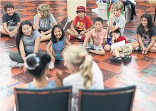  ?? RANDY RISLING PHOTOS/TORONTO STAR ?? This summer, about 1,400 children across Ontario will take part in camps held by the Great Big Theatre Company, a non-profit organizati­on that the Toronto Star’s Fresh Air Fund supports.