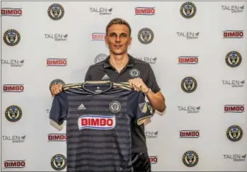  ?? SUBMITTED PHOTO ?? New Union midfielder Borek Dockal says he’s ready to deliver in the role Jim Curtin plans for him.