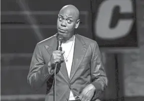  ?? PROVIDED BY MATHIEU BITTON ?? Dave Chappelle’s “The Closer” has many up in arms.