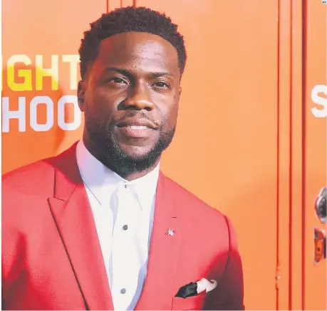  ?? AFP ?? KEVIN HART. El comediante vive momentos oscuros tras viejos comentario­s en redes sociales.