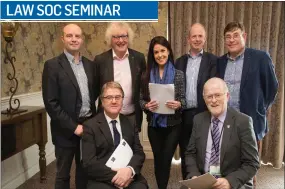  ??  ?? Attending the recent Kerry law Society Annual Seminar in the Rose Hotel Tralee were Mike O’Reilly and Bill Molohan, Niall Lucey, John Galvin, Anne Keane, Canice Walsh and Donal Browne LAW SOC SEMINAR