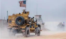  ??  ?? US forces at an undisclose­d location in Syria in October. They returned to Syria to protect oil fields, days after President Trump ordered their withdrawal. Photograph: Branden Bourque/US MARINE COPRS/DEPARTMENT OF DEFENSE/EPA