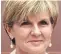  ??  ?? Julie Bishop