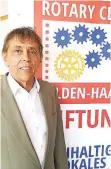  ?? FOTO: RC ?? Wolfgang Heiliger ist seit vielen Jahren aktives Rotary-Club-Mitglied.