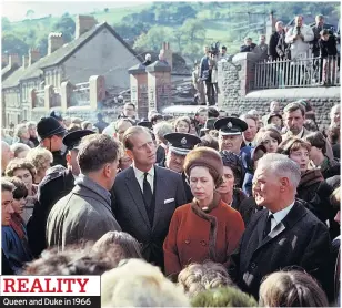  ??  ?? Filming The Crown in Wales Queen and Duke in 1966 TV SHOW REALITY