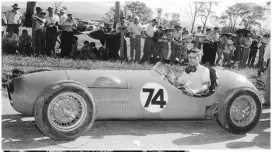  ??  ?? From above: Mountain Peugeot with its creator; after completion in ’54, with panels removed; wreck of the special following the fatal crash at Gnoo Blas in 1955