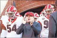  ?? Tony Walsh, FILE ?? Georgia head coach Kirby Smart during the Bulldogs’ game against Tennessee at Neyland Stadium in Knoxville, Tenn., on Saturday, Nov. 13.