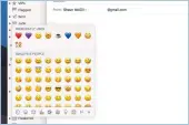  ??  ?? 2 Email emojiInser­ting emoji into emails has been streamline­d in Mail and the end result means you will be more likely to add imagery and personalit­y to your future messages. A simple, but useful change.