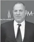  ?? CHRIS PIZZELLO, INVISION/AP ?? Hollywood is furiously trying to scrub Harvey Weinstein’s name wherever it can.