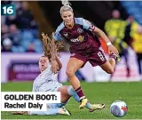  ?? ?? GOLDEN BOOT: Rachel Daly 16